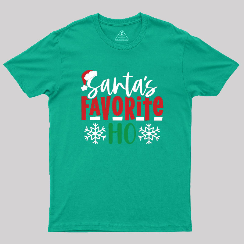 Santas Favourite Ho Funny Geek T-Shirt