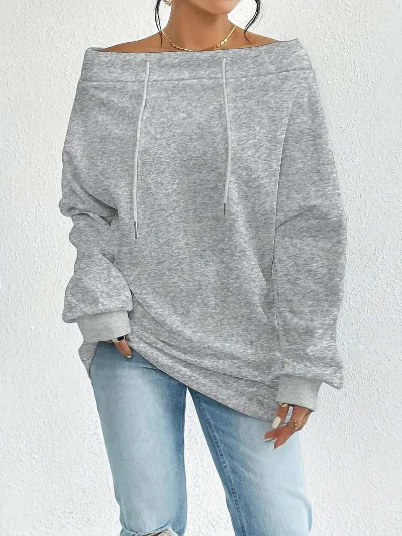 New Sexy Loose Top Sweatshirt For Women