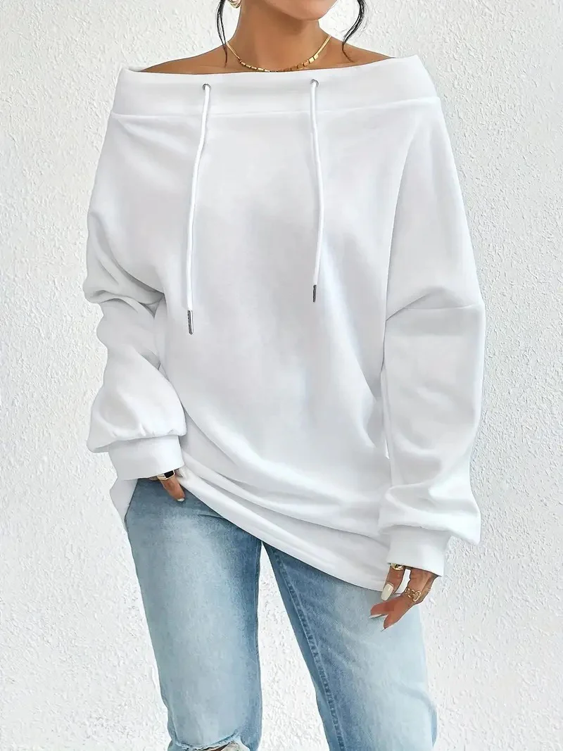 New Sexy Loose Top Sweatshirt For Women